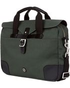 Ben Sherman Leather-trimmed Twill Canvas Commuter Bag - Lyst