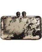 La Regale Metallic Splatter Minaudiere - Lyst