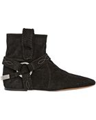 Isabel Marant Etoile 30Mm Ralf Suede Wedge Ankle Boots - Lyst