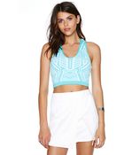 Nasty Gal Love Triangle Crop Top - Lyst