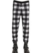 McQ by Alexander McQueen Checked Wool Knit Trousers - Lyst