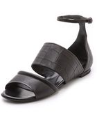 McQ by Alexander McQueen Erin Flat Sandals - Lyst