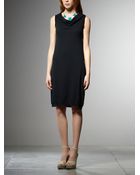 Patrizia Pepe Cotton Yarn Mini Dress - Lyst