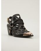 Ivy Kirzhner Aguila Cutout Mules - Lyst