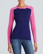 C By Bloomingdale's Color Block Cashmere Sweater - Lyst