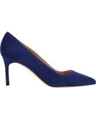 Manolo Blahnik Suede Bb Pumps - Lyst