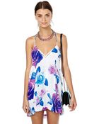 Nasty Gal X Shakuhachi Coming Up Roses Shift Dress - Lyst