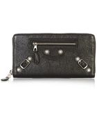 Balenciaga Giant Money Leather Zip Wallet - Lyst