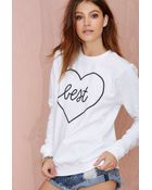 Nasty Gal Kkarmalove Best Bitches Sweatshirt Set - Lyst