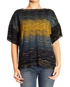 M Missoni Sweater Sleeve 3/4 Mesh Jaquard Fantasy - Lyst