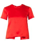 Marques'Almeida Open-Back Double-Layer Silk Top - Lyst