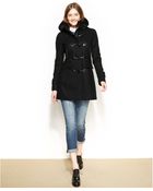 Tommy Hilfiger Wool-Blend Toggle-Front Pea Coat - Lyst