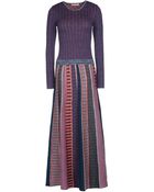 Stefanel Long Dress - Lyst
