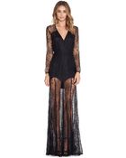 Mason by Michelle Mason Lace Gown - Lyst