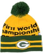 New Era Green Bay Packers Super Wide Point Knit Hat - Lyst