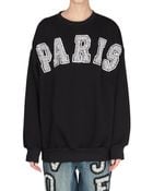 Ashish Cotton Sweatshirt With Paris Pearls Embroidery - Lyst