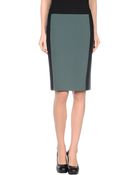 Emporio Armani Knee Length Skirt - Lyst
