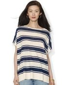 Lauren by Ralph Lauren Shortsleeved Linen Sweater - Lyst