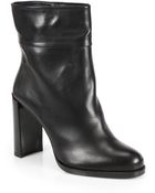 Stuart Weitzman Pully Leather Ankle Boots - Lyst
