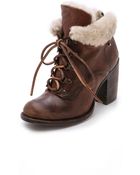 Freebird by Steven Swiss Shearling Booties - Black - Lyst