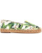 Dolce & Gabbana Printed Brocade Espadrilles - Lyst