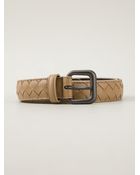 Bottega Veneta Intrecciato Weave Belt - Lyst