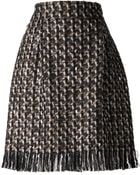 Lanvin Tweed Skirt - Lyst
