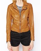 Muubaa Sabi Leather Biker Jacket - Lyst
