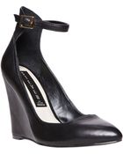 Steven By Steve Madden Wisty Leather Wedge Sandals - Lyst