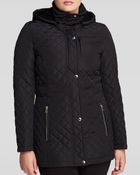 Calvin Klein Coat - Hooded Quilted - Lyst
