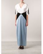 Zero + Maria Cornejo Color Blocked Dress - Lyst