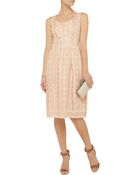 Oscar de la Renta Embroidered Silk-Organza Dress - Lyst