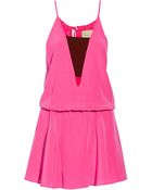 Mason by Michelle Mason Paneled Silk Mini Dress - Lyst