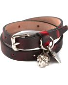 Alexander McQueen Double Wrap Skull Bracelet - Lyst