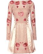 Temperley London Beatriz Embroidered Cotton And Silk-Blend Dress - Lyst