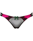 Bordelle Lace & Satin Harness Thong - Lyst