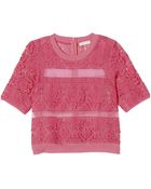 Rebecca Taylor Patch Lace Top - Lyst