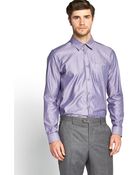 Ted Baker Long Sleeve Oxford Pocket Detail Shirt - Lyst