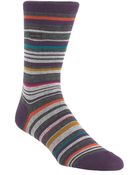 Calvin Klein Striped Barcode Sock - Lyst