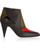 Pierre Hardy Color-Block Glossed-Leather Ankle Boots - Lyst