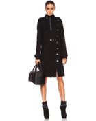 Anthony Vaccarello Wool Blend Coat - Lyst