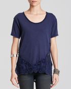 Free People Tee - The Stone Lace Detail - Lyst