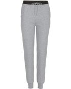 T By Alexander Wang Cotton Jersey Track Pants With Leather - Lyst