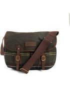Barbour Waxed Cotton Tartan Satchel - Lyst