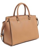 Michael Kors Selma Lg Tz Satchel Tote - Lyst