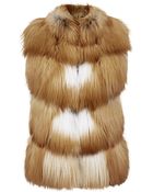 Harrods Of London Fox Fur Gilet - Lyst