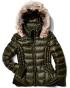 Dawn Levy Olivia Puffer Coat with Fur-trimmed Hood - Lyst
