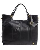 Iiibeca By Joy Gryson Black Leather Shopper Tote - Lyst