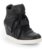 Ash Leather High-Top Wedge Sneakers - Lyst