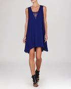 BCBGMAXAZRIA Dress - Alie A Line Lace Inset - Lyst